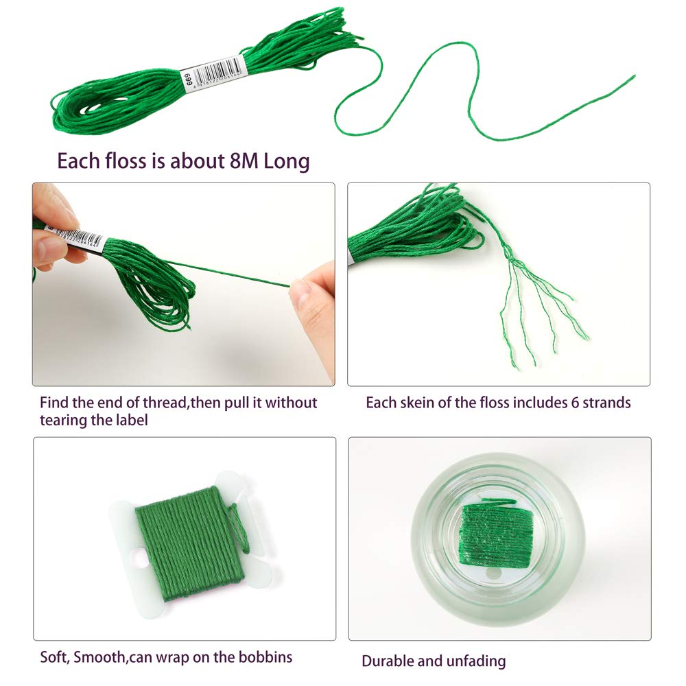 100 Bobine Porta Filo In Plastica Trasparente Da 3,8x3,6 Cm Con Clip, Per Ricamo E Punto Croce - 5