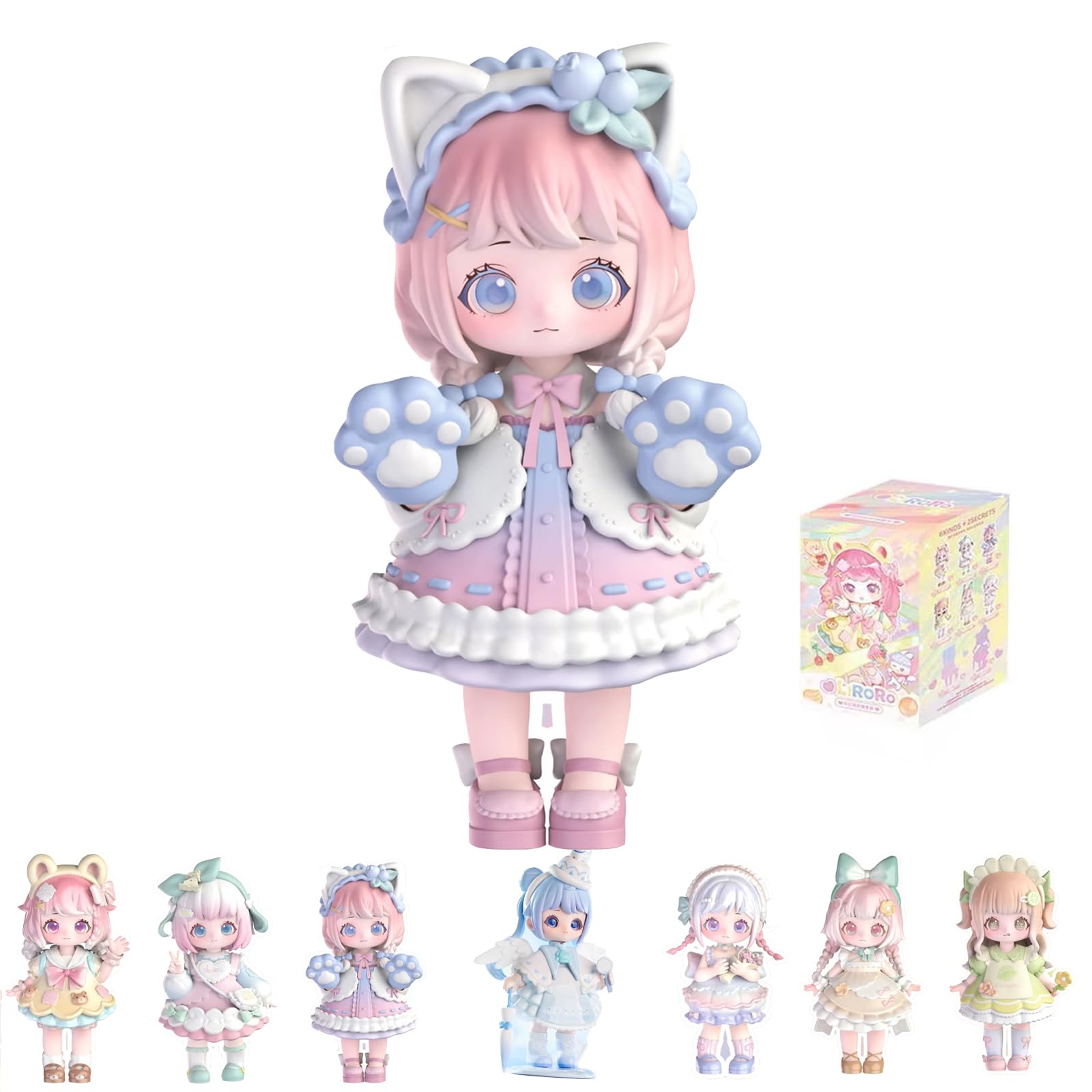 Liroro Blind Box Liroro Candy House Blind Box Doll Collectable Action Figure Posable Doll for Girls Birthday Gift (LIRORO-1packs)