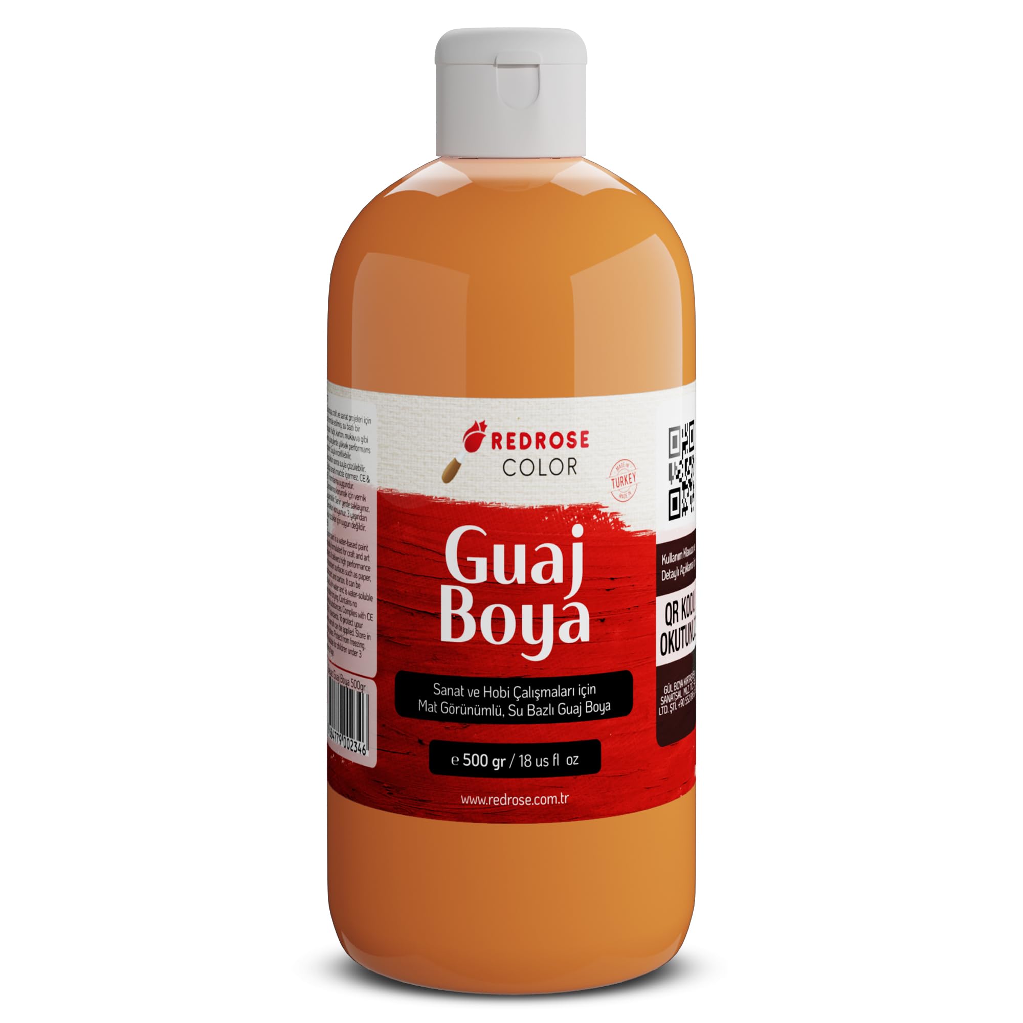 Red Rose Turuncu Guaj Boya 500 gr