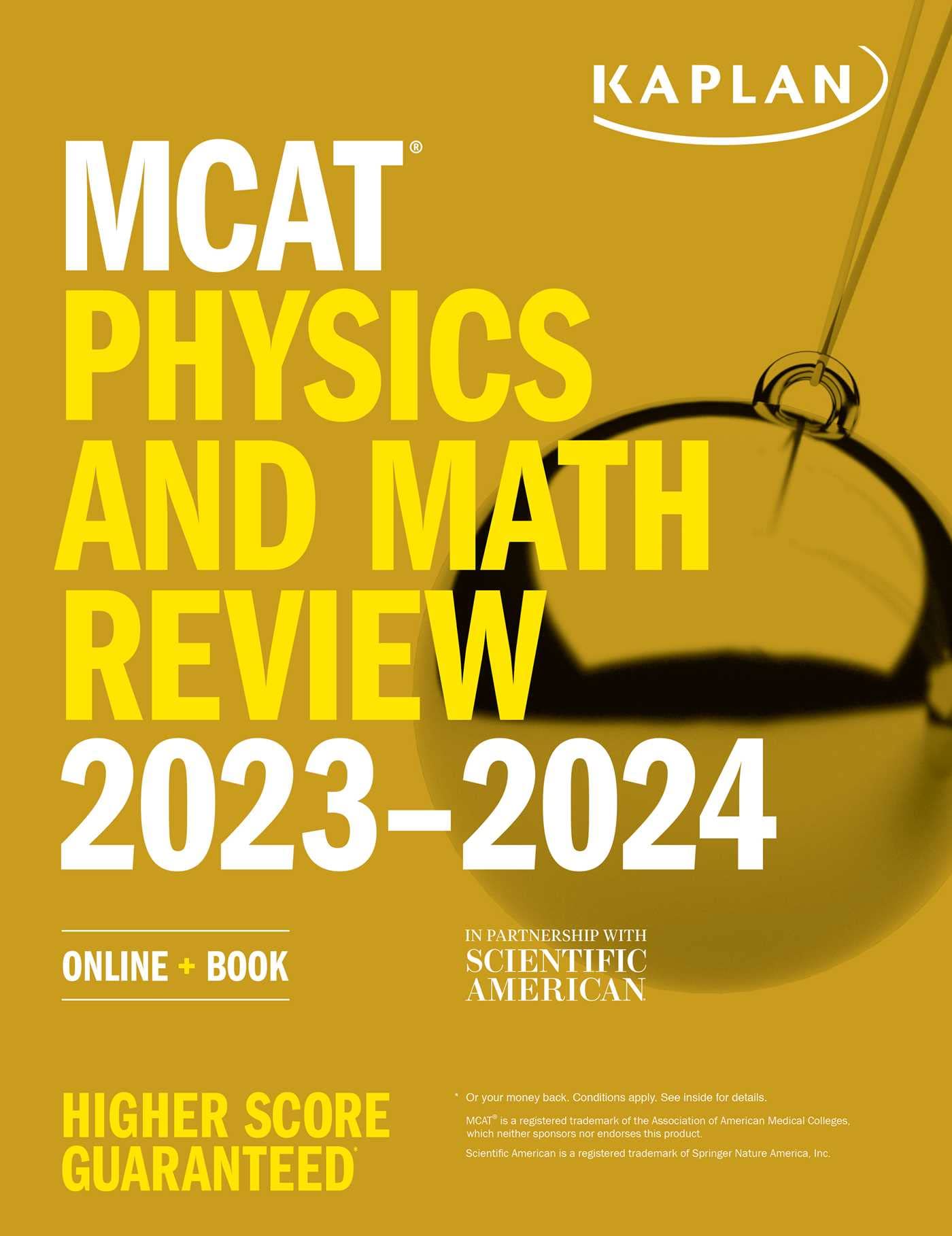 KAPLAN MCAT Physics and Math Review 2023-2024: Online + Book
