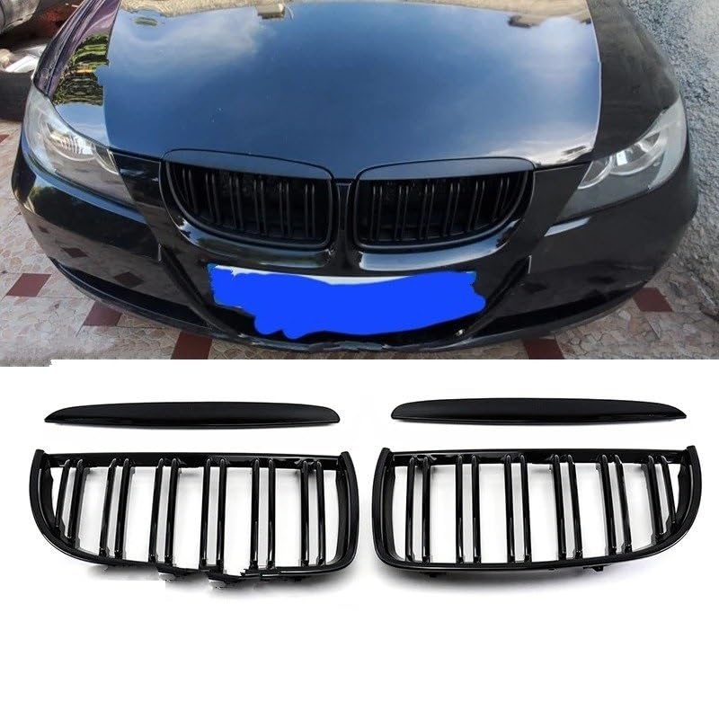 Calandre radiateur BMW E90 E91 double latte pour remplacer des grilles usées