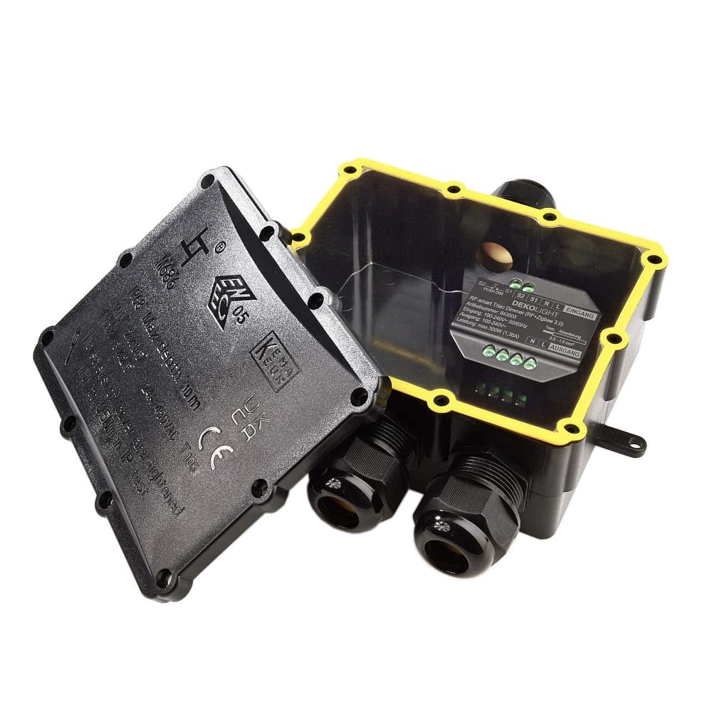 Deko-Light Ściemniacz wysokonapięciowy RF-smart, ściemniacz triakowy, 230 V, 300 W, IP67, czarny