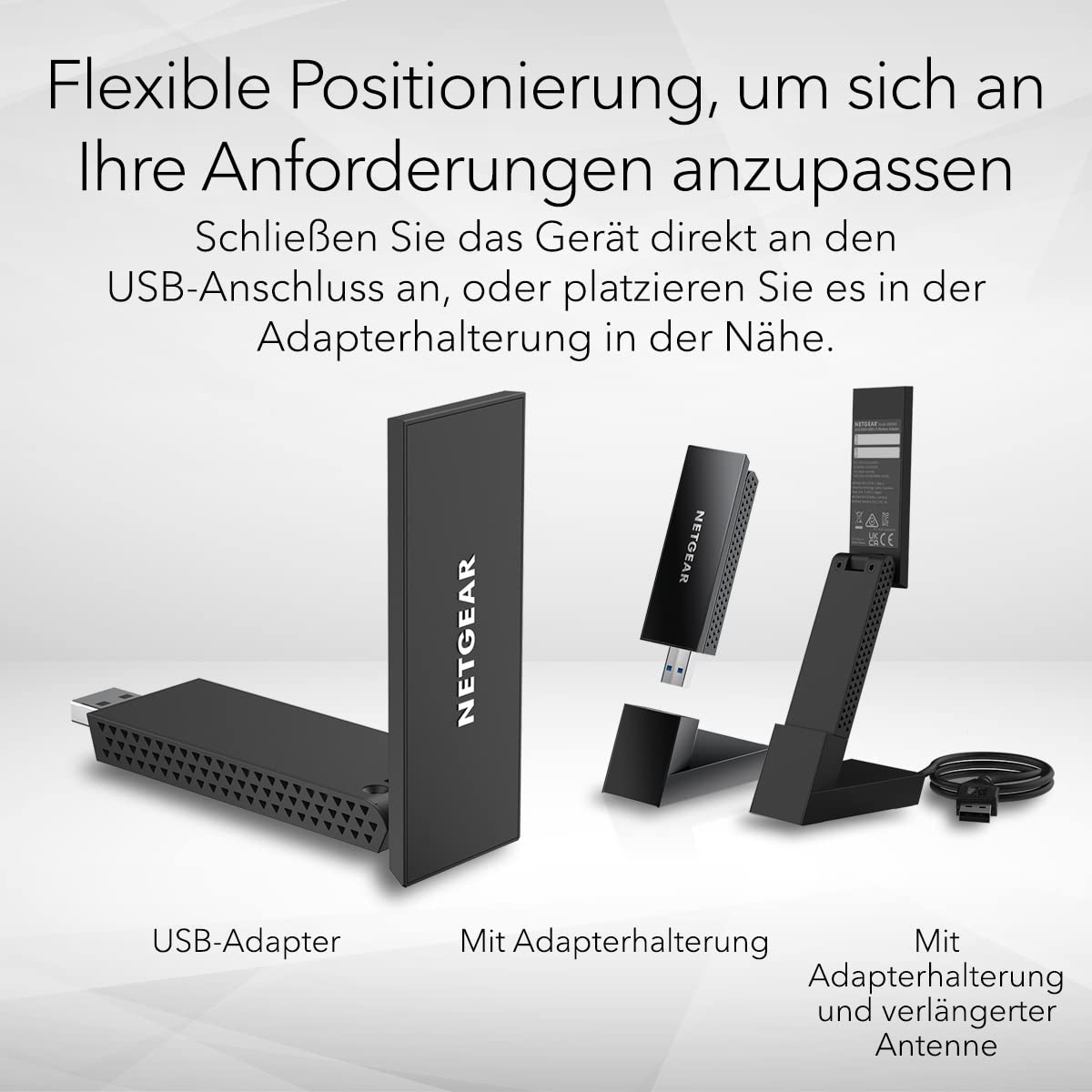 NETGEAR Nighthawk A8000 WiFi 6E USB 3.0 Adapter AXE3000 3 Gbit/s