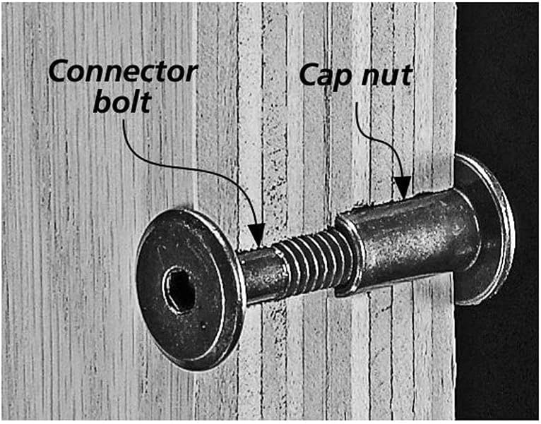 Knob Deals 1/4-20 Joint Connector Nut, Hex Drive, 17mm Head (Nickel Finish) - 100 Pack