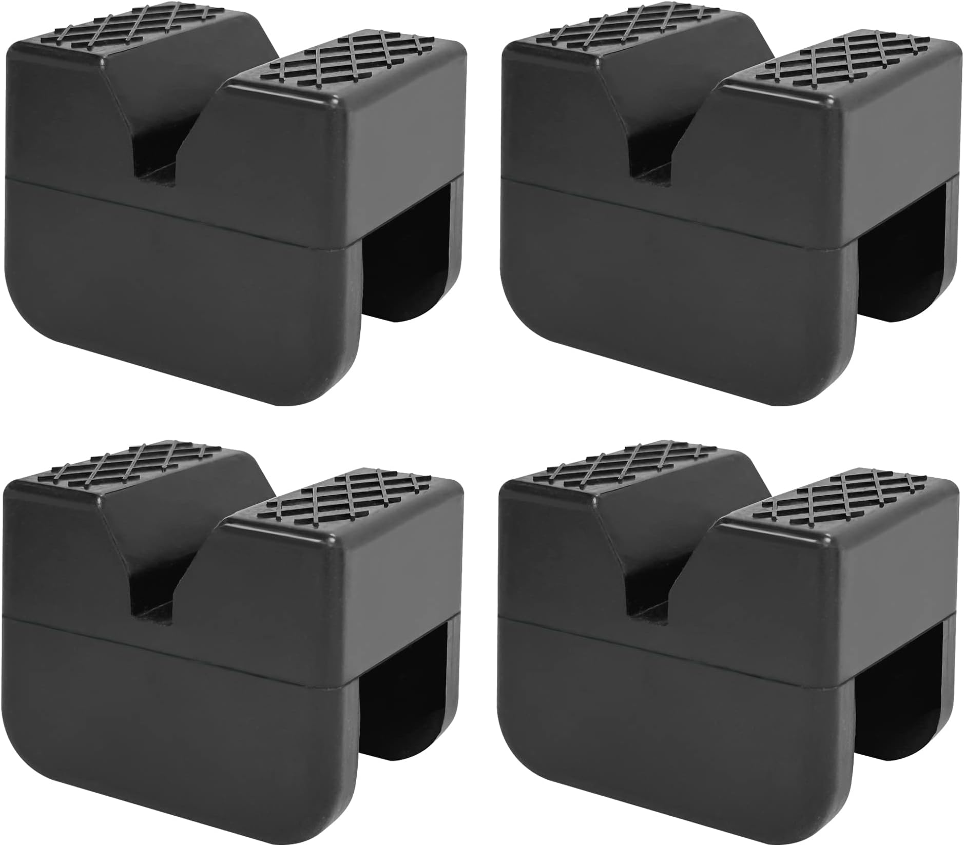TONDA Jack Stand Pads, Universal Rubber Jack Pad Adapter, Rail Pinch welds Protector, 4 Pack