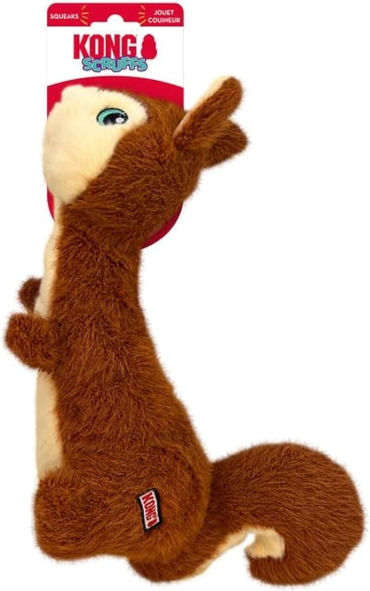 KONG Scruffs Plush Assorted Dog Toy (Squirrel) KONG Scruffs Plush Assorted Dog Toy (Squirrel)