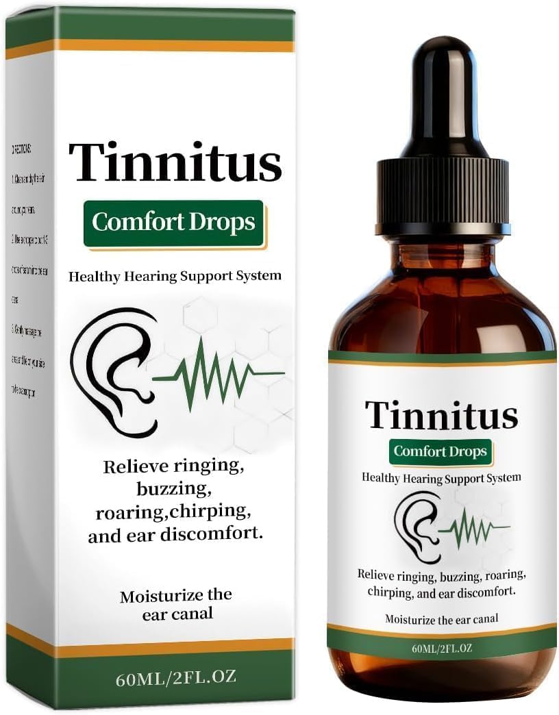 Tinnitus Relief Drops | Herbal Ear Oil for Ringing, Buzzing & Ear Discomfort | Natural Ear Care Formula for Sound Clarity & Hearing Support | 60ml | Pack of 1