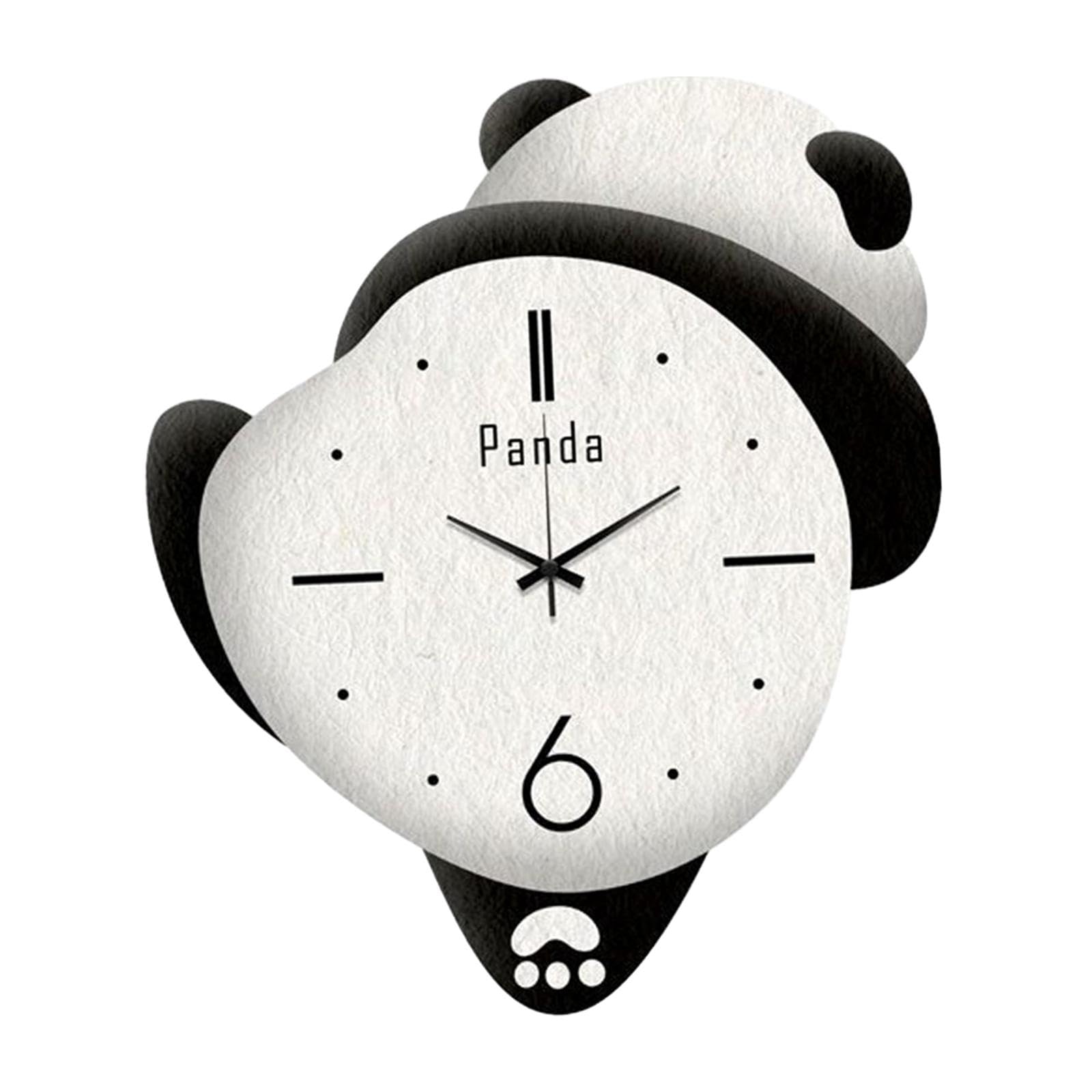 Horloge murale panda, tendre compagne des nuits de votre enfant