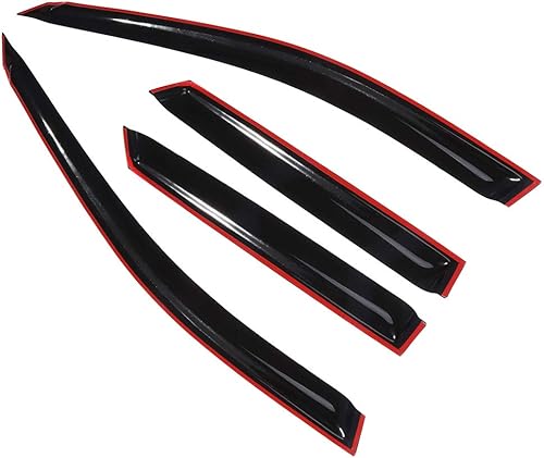 cciyu Deflector de ventana lateral, deflector de ventana, protector de lluvia, 4 piezas, repuesto para Murano 2003-2007