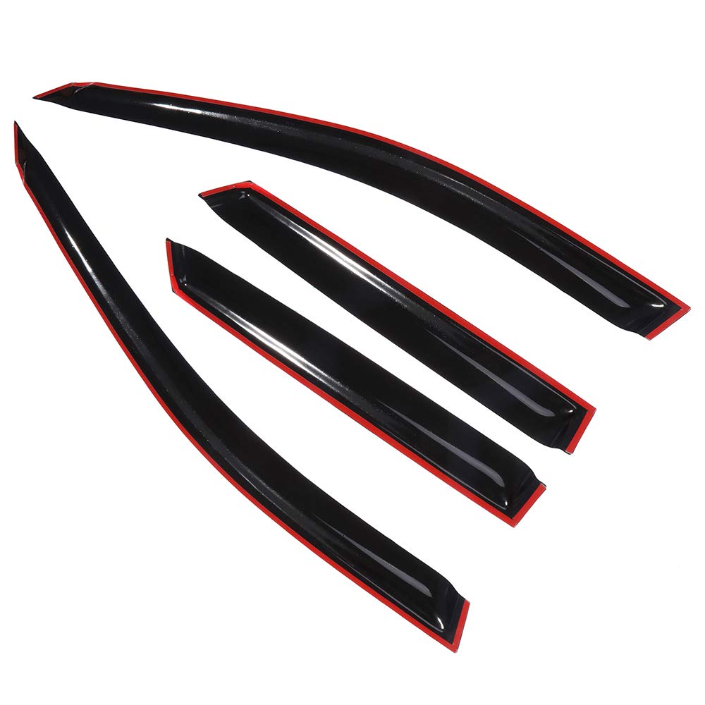 View 1 of ***FACTORY SEALED*** CCIYU Side Window Deflector Sun Rain Guard 4-Piece Set