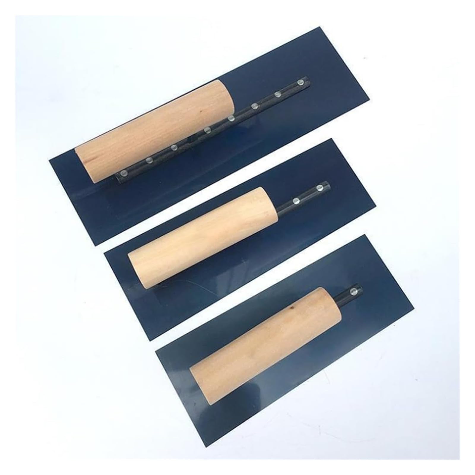 Spatola per cemento, Finitura in acciaio al carbonio for muratura, manico in legno leggero, utensile manuale for intonacatura for cartongesso | 30cm