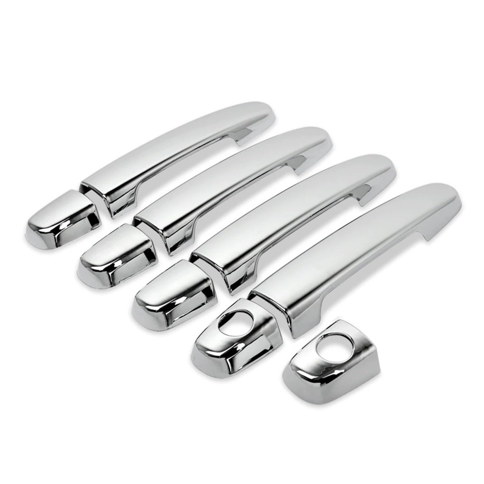 RAGPUKMUAN Car Door Outer Grab Handle for Toyota for Camry 02-06 for Corolla 03-11 for Highlander 01-07 for Prius 06-09 for RAV4 01-11 Chrome 4 Door Handle Cover Covers