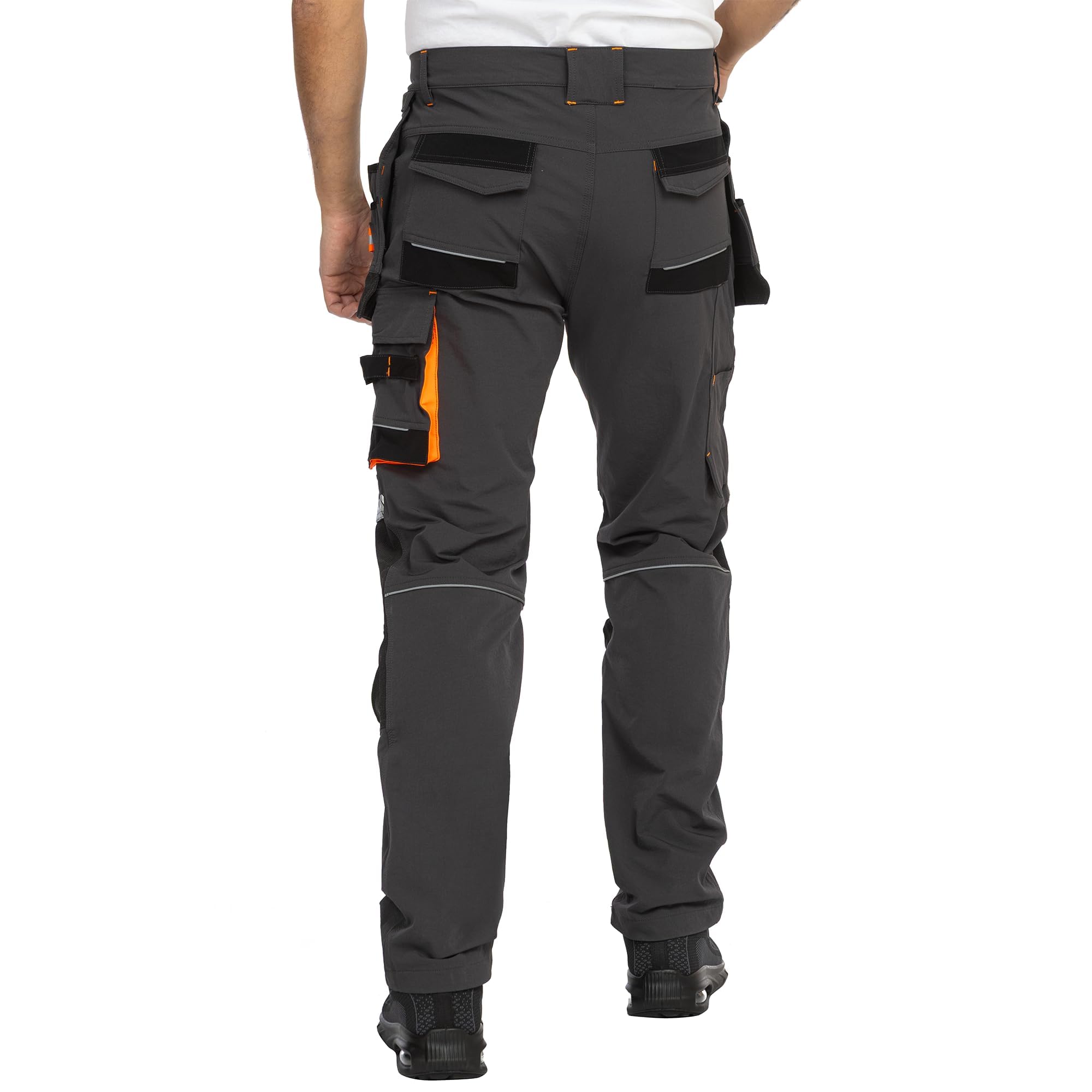 BWOLF Vector - Pantalones cortos de trabajo para hombre, robustos y flexibles, 90% nailon, 10% elastano, ligeros, elásticos, con bolsillos