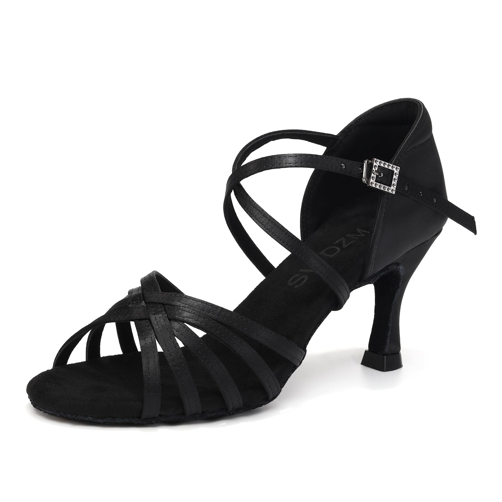 SWDZM Zapatos de Baile Latino Mujer 7cm Salsa Salón Tango Zapatos de Baile de Práctica