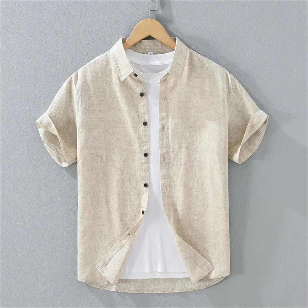 Herren Hemd Kleid Hemden und Blusen T-Shirt Leinenhemden