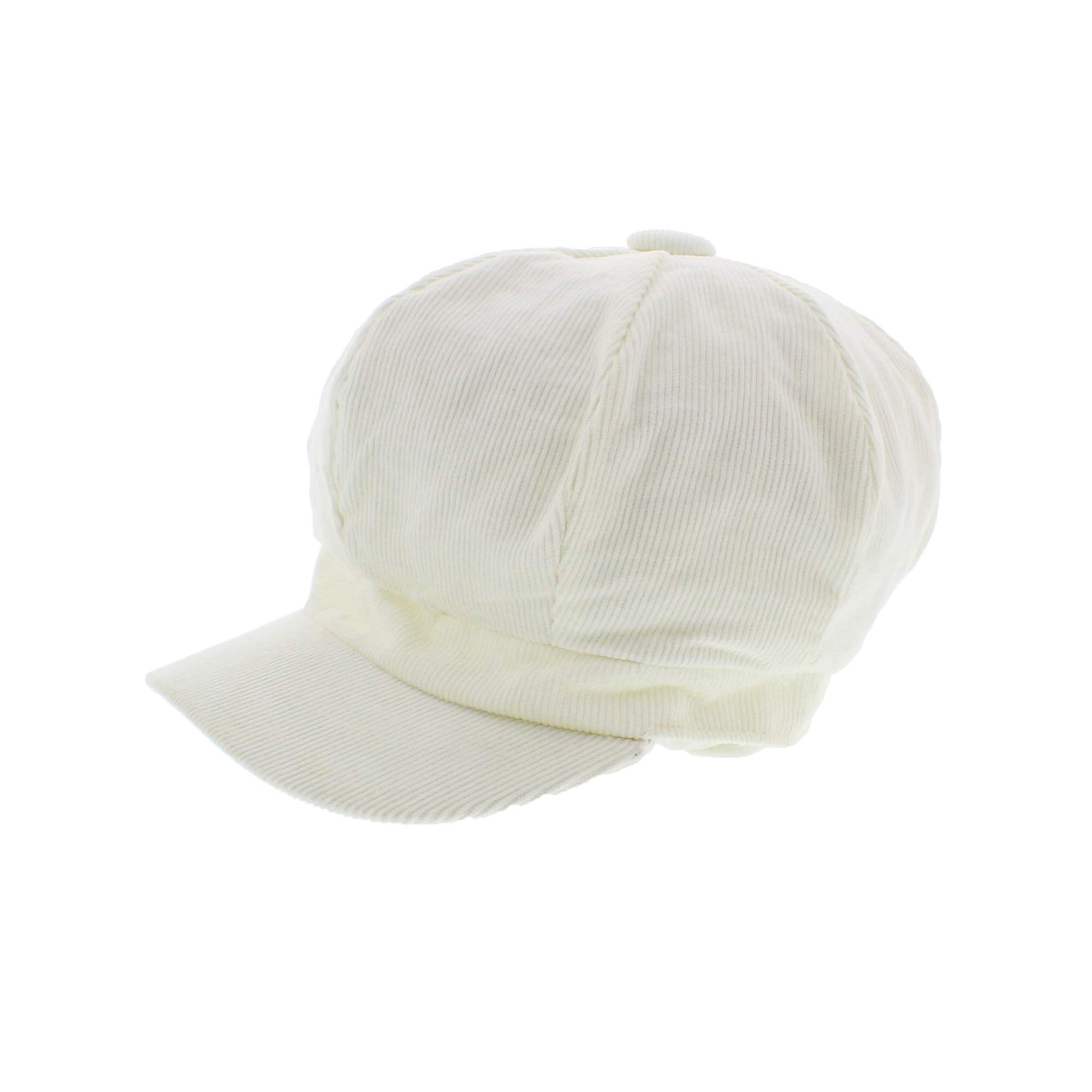Zac's Alter Ego Vintage Corduroy Newsboy Cap/Baker Boy Hat - Selection of Colours Cream โ image 1