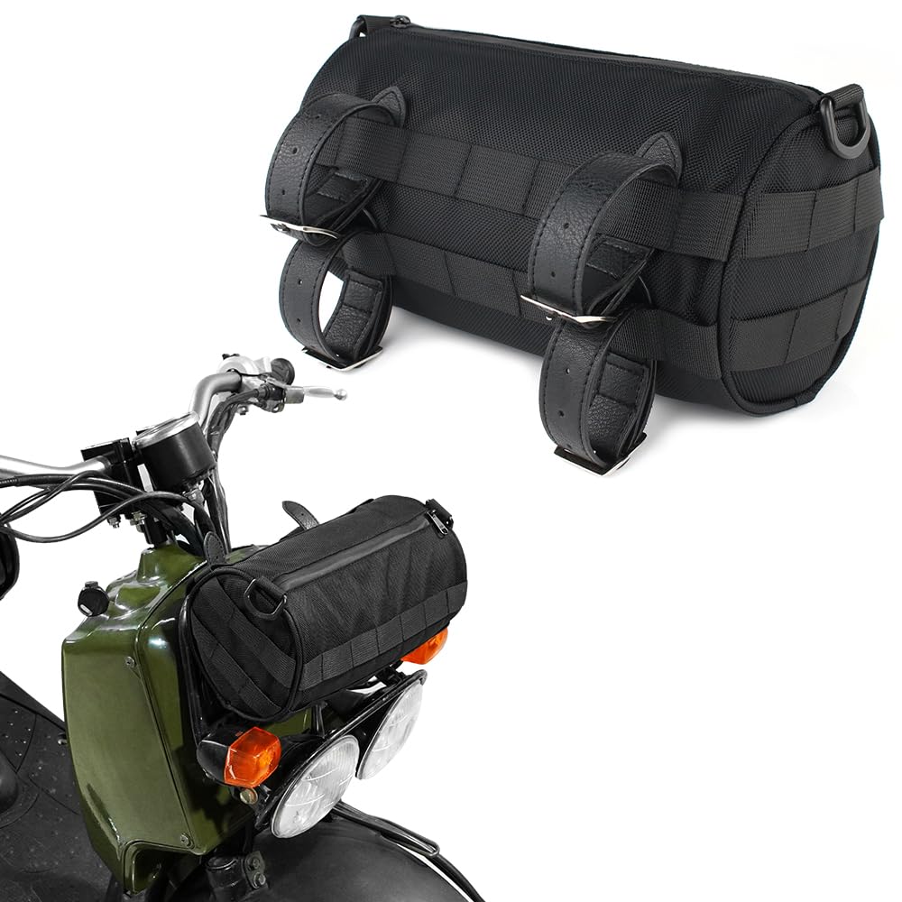 Universal Motorcycle Handlebar Bag Saddlebags, 1680D Waterproof Front Fork  Storage Accessory Bag Tool Pouch Handle Bar Bag for Motorcycle Motorbike
