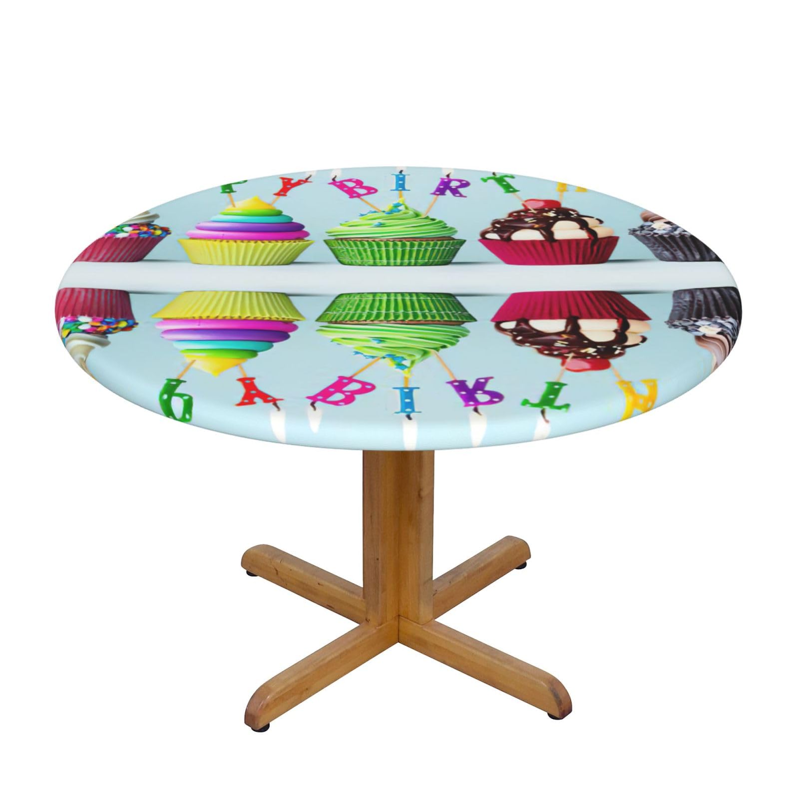 Nappe ronde imperméable et résistante aux taches pour habiller une grande table de banquet