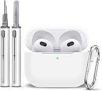 Vista 40 de Funda para AirPods Pro con kit de limpieza, funda de silicona suave para Apple AirPod Pro de 1ª/2ª generación, accesorios de funda AirPods Pro/Pro 2