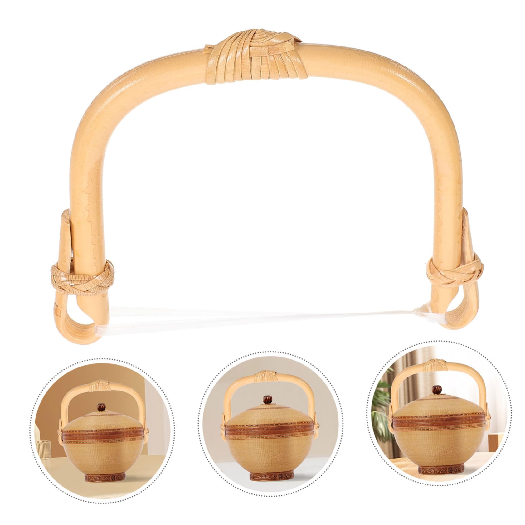 Mango de Repuesto para Tetera Diseño Trenzado de Ratán, Accesorio Resistente y Ergonómico para Reemplazo, Adecuado para Hervidor de Agua en Cocina