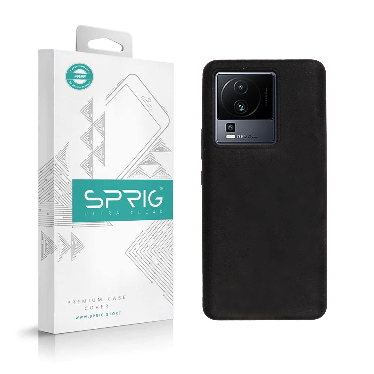 SPRIG Compatible with IQOO Neo 7 Pro Phone Liquid Silicone Premium Back Cover Drop Tested Shock Proof Mobile Case for Men, Women, Boys and Girls with Camera Protection (Black) (B0C9ZXKFB6) Amazon Price History, Amazon Price Tracker