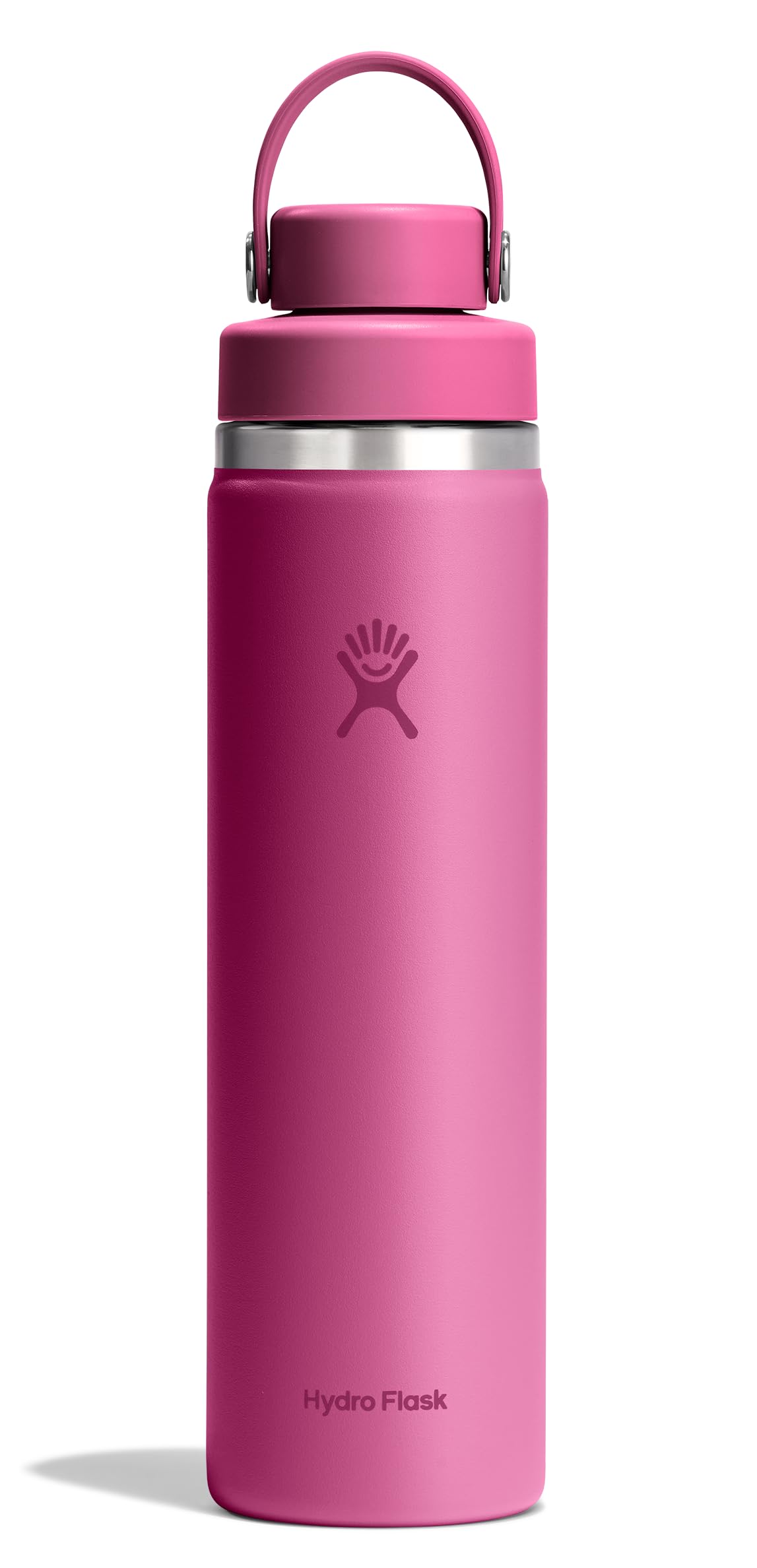 Hydro Flask Water Bottle - Insulated Stainless Steel - Wide Mouth Chug Lid, Non Spill, Leakproof in 24 Oz Reef Pink