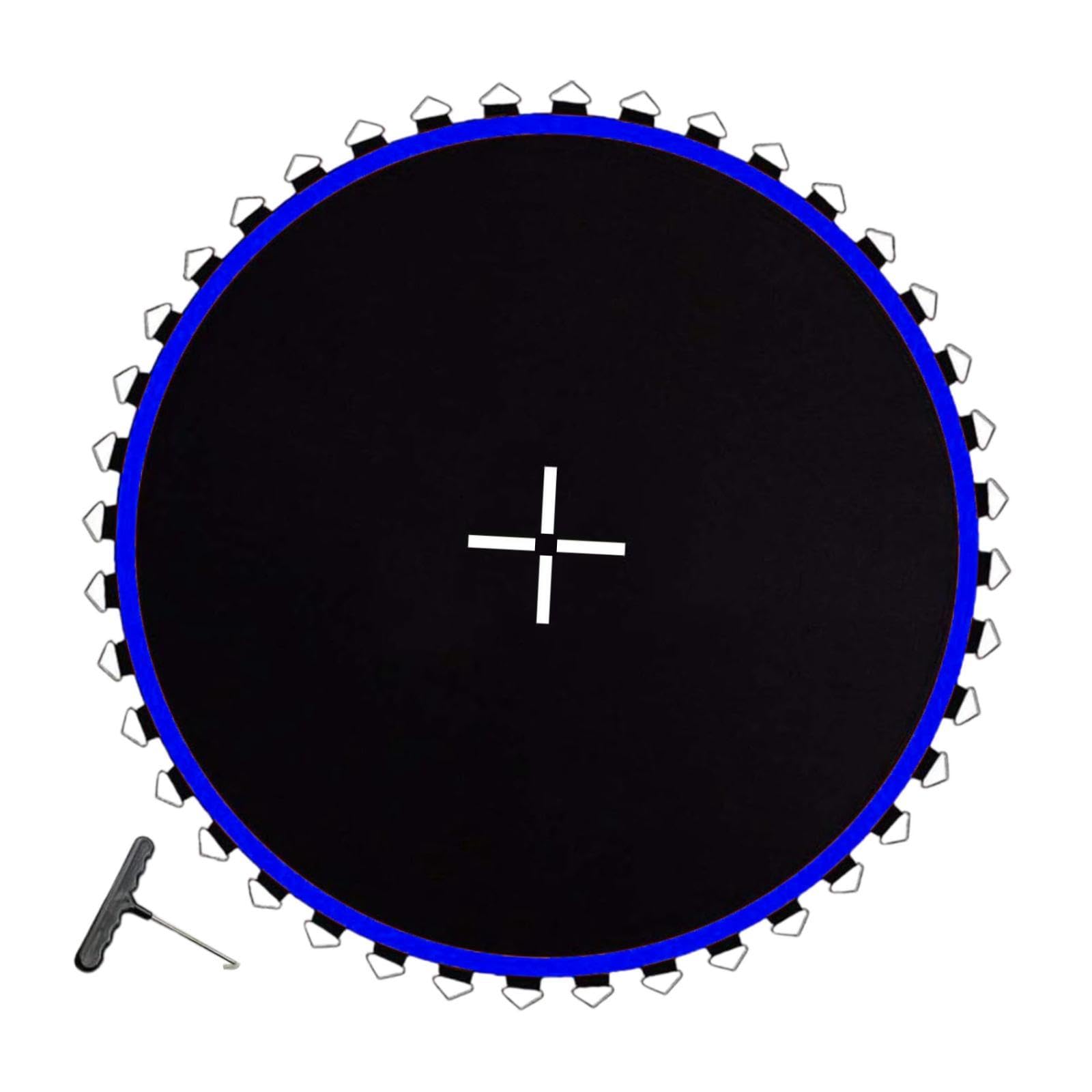 MERISHOPP Trampoline Replacement Mat Reusable Home Equipment Parts Trampoline Jump Mat Blue 56 Buckle| Sports Equipment | Outdoor Sports Gear | Exercise Gear-image-14