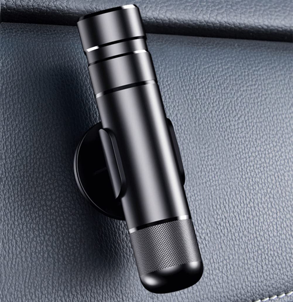 Tragbares Mini Auto Fluchtwerkzeug, 2-in-1 Auto Gurtschneider Notfallhammer Sicherheitsgurtschneider Auto Mini Notfallhammer mit Halterung für Auto, Bus, Glas, Fenster