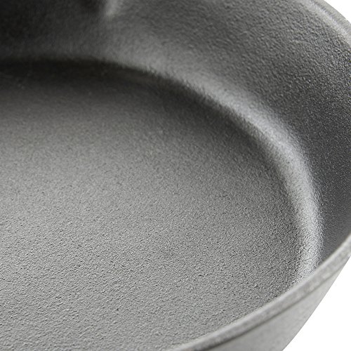 VonShef Padella in ghisa Nera da 25cm