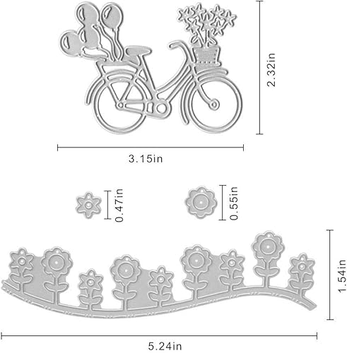 Miniatura 2 de Troqueles de corte de metal para bicicleta, moldes de plantilla, herramienta de grabado en relieve, troqueles para hacer tarjetas, álbum, álbumes de