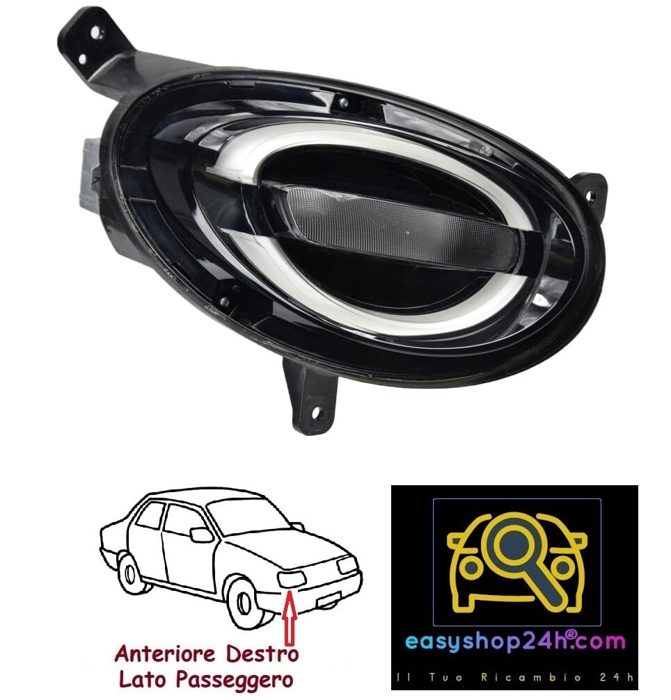 Set 2 Fari Anteriori Sinistro E Destro Per Lancia Ypsilon (2000-2003) - Alogeni H7/H3, Regolazione Elettrica - 2