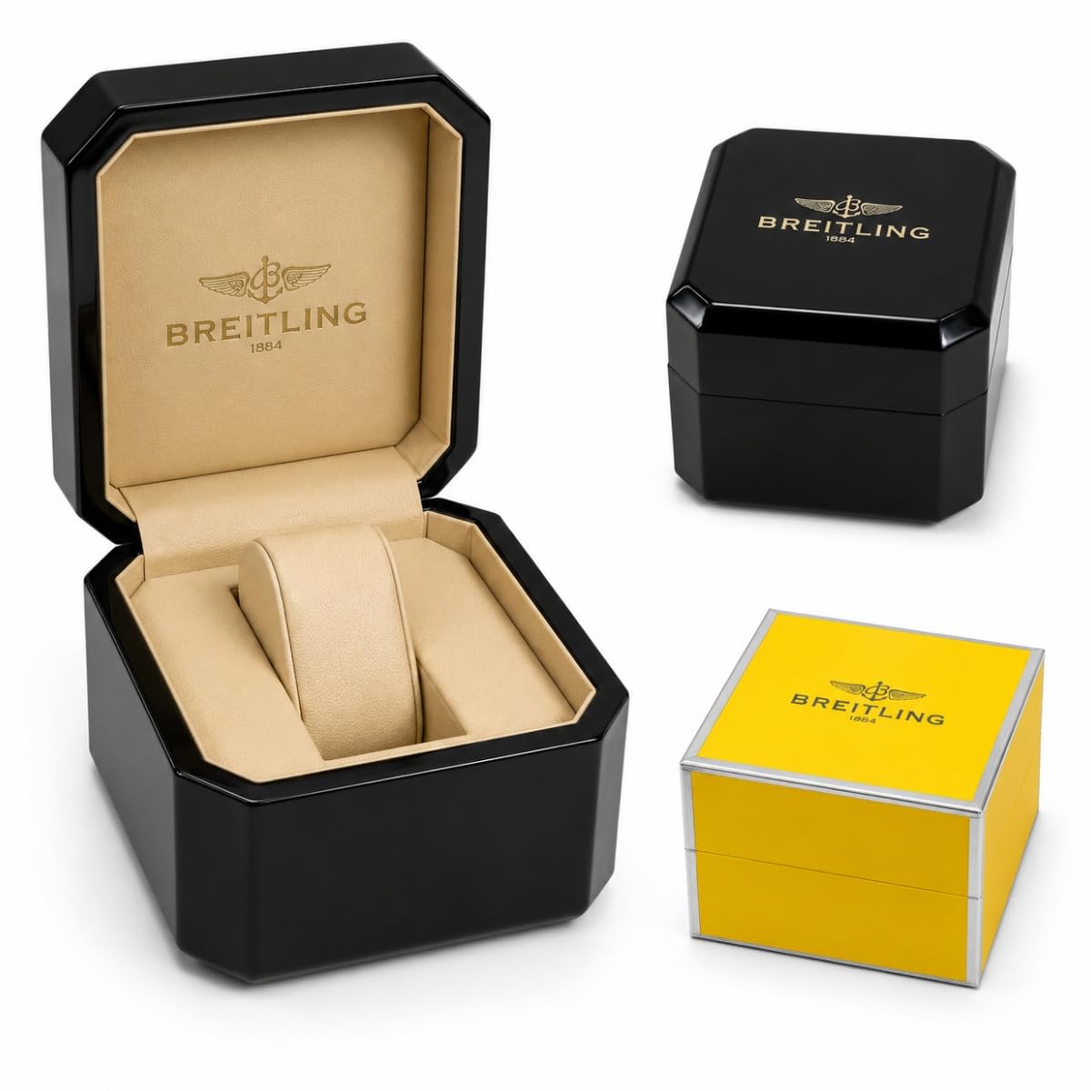 Uhrenhalter Box Strukturierter Holzkörper Uhrenkasten Uhrenplatz mit Abnehmbarem Kissenhalter und Weichem Innenbereich für Breitling Navitimer