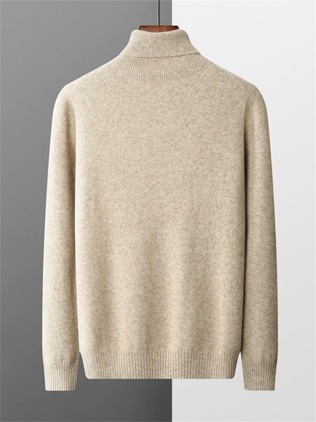 Maglione da uomo a collo alto 100% cachemire maglione a maniche lunghe di base in cashmere morbido maglione caldo