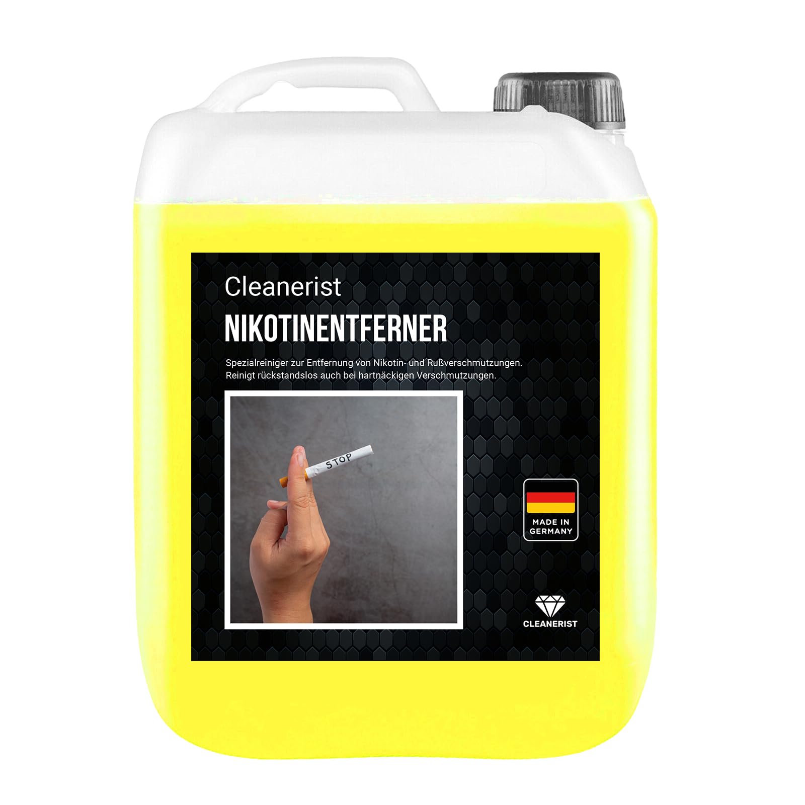 10 Liter Cleanerist AP05 Nikotinentferner Nikotinreiniger - Spezialreiniger zur Entfernung von Nikotin-Ablagerungen