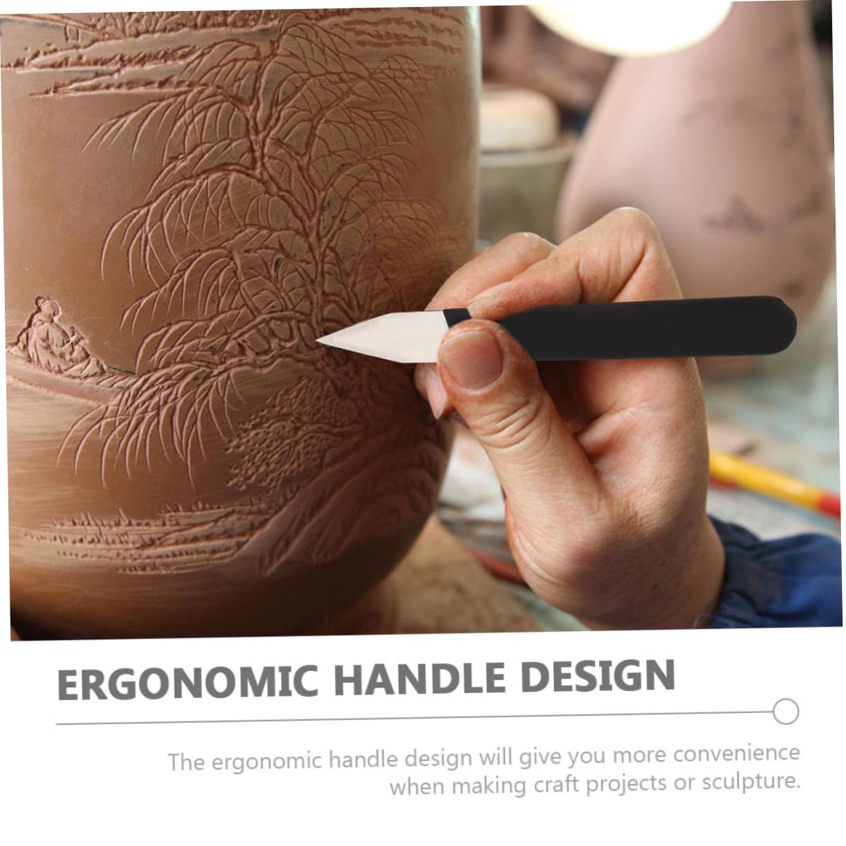 Beatifufu Tone Sculpture Tools Clay Sculpting Tool Set Pottery Carve Cutters Ergonomic Handles Metal