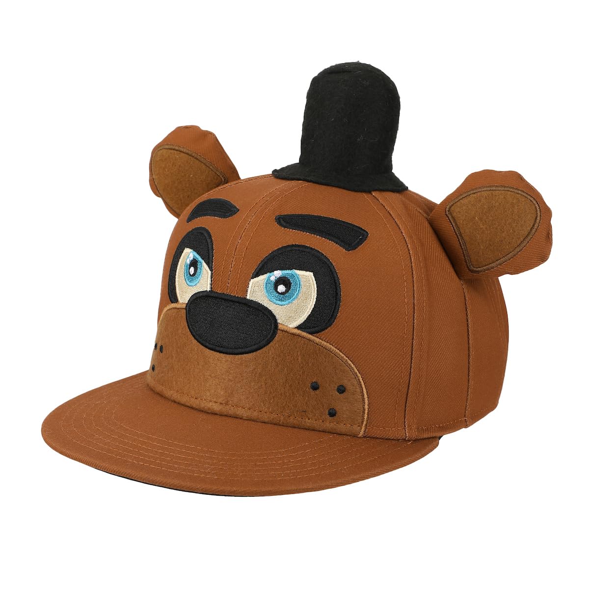 Bioworld Five Nights At Freddy's Freddy Fazbear Big Face Brown Snapback Hat