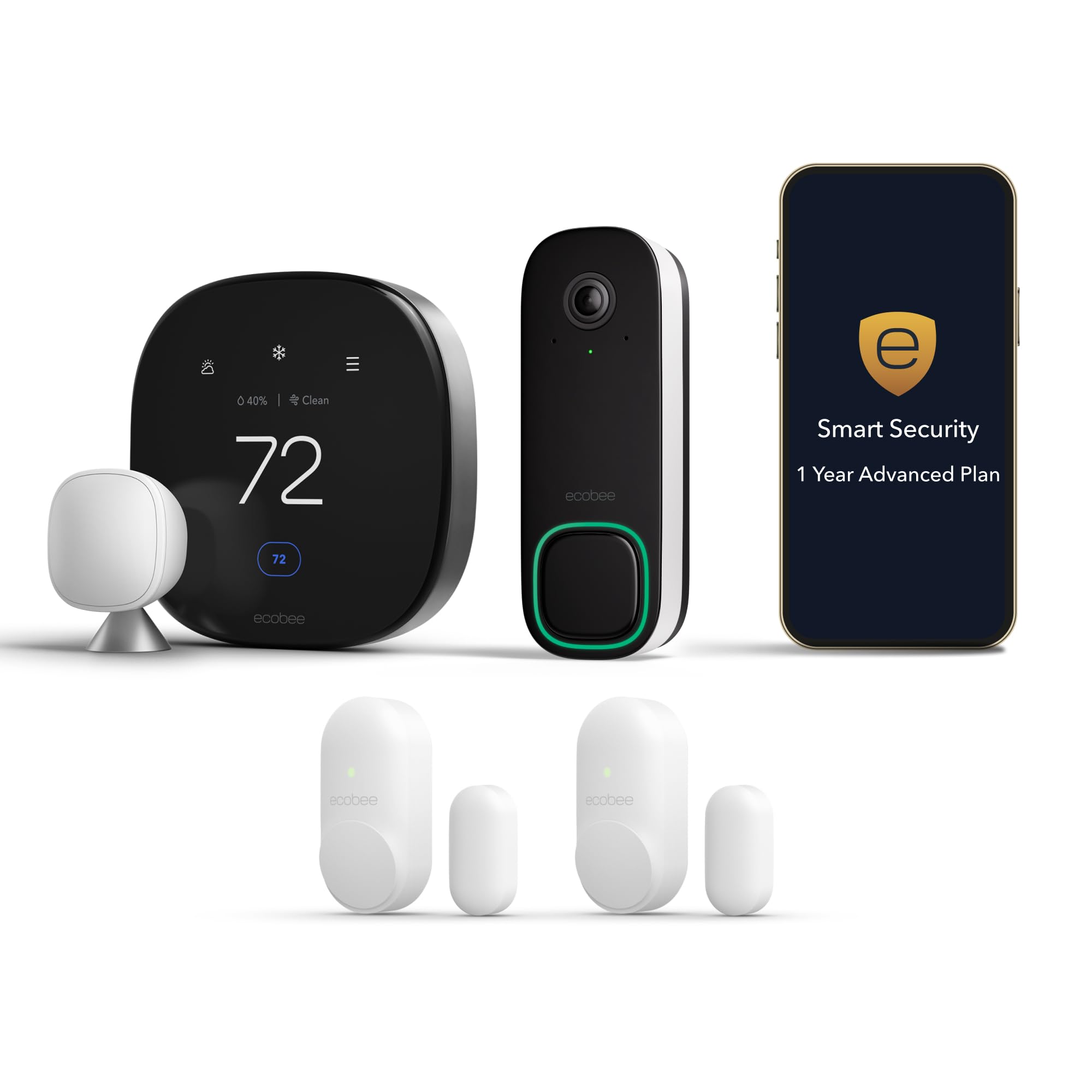 ecobee Total Security Bundle 1-Year Smart Security Advanced Subscription