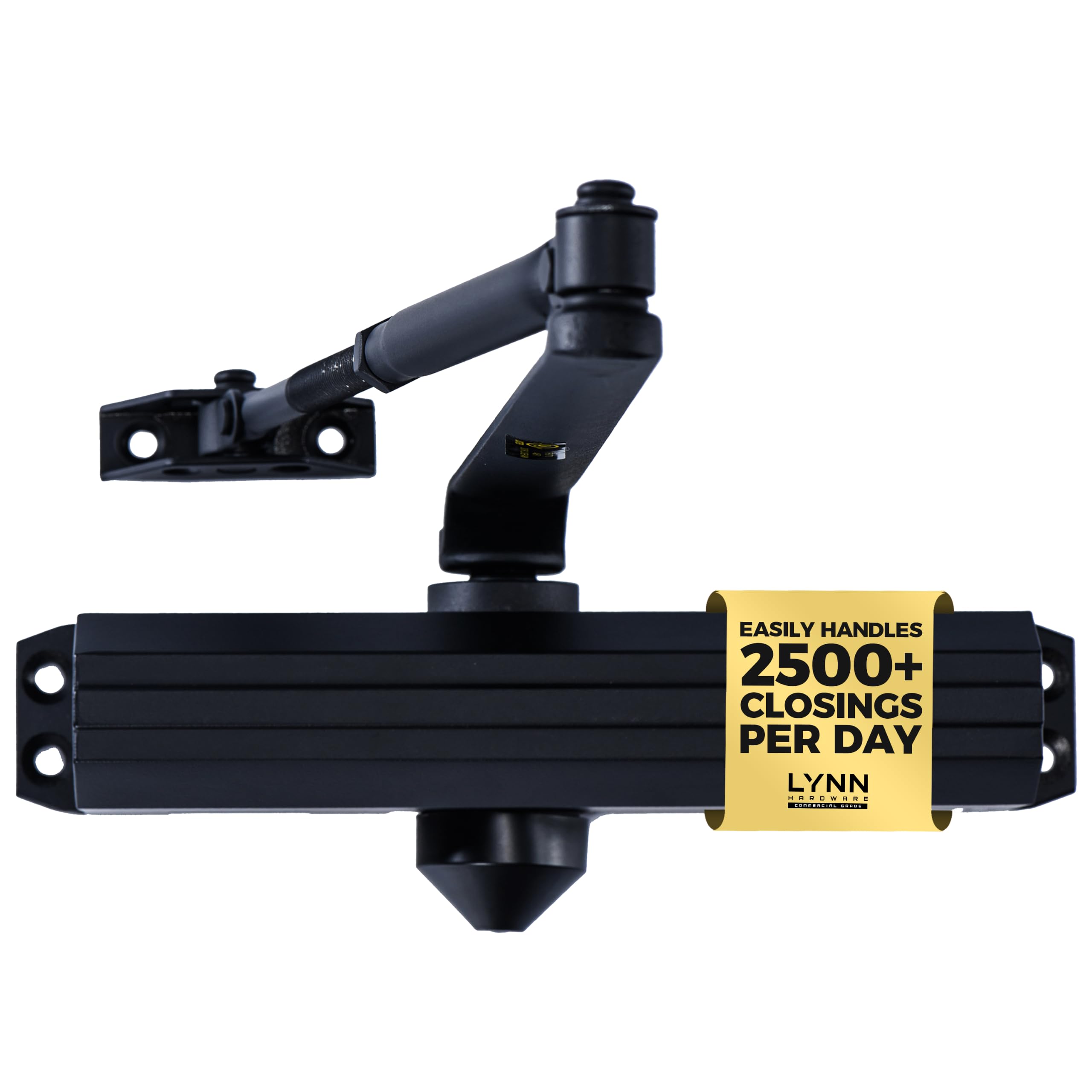 LYNN HARDWARE Medium/Heavy Duty Commercial Door Closer with Speed Controls