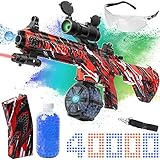 Large Gel Ball Blaster with Drum, M416 Manual & Automatic Dual Mode Gel Splatter Drum Blaster with 4