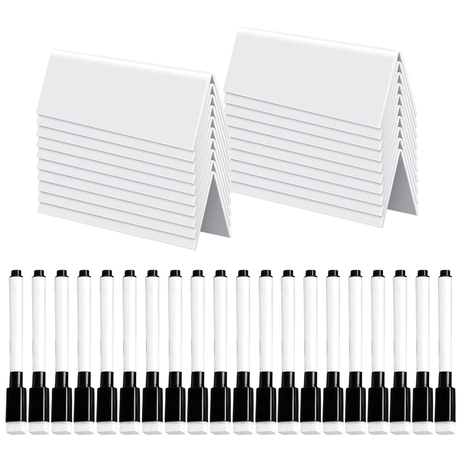 20 Stück doppelseitige Ausweishalter mit klarem Acryl