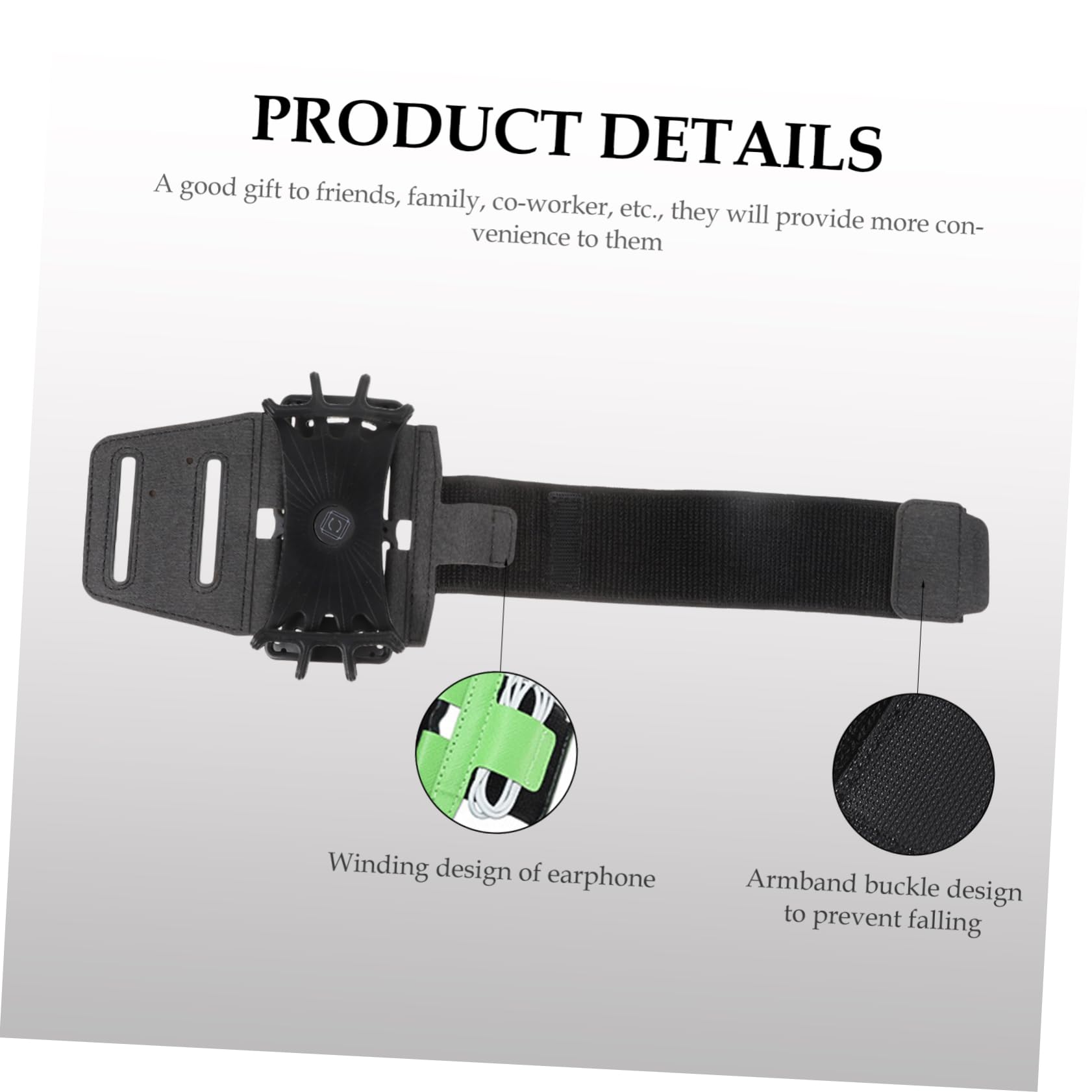 Uonlytech 4pezzi Phone Arm Band Per Corsa e Attività All Aperto Bracciale Mobile Traspirante Compatibile Con Smartphone Design Antiscivolo Per Fitness e Sport