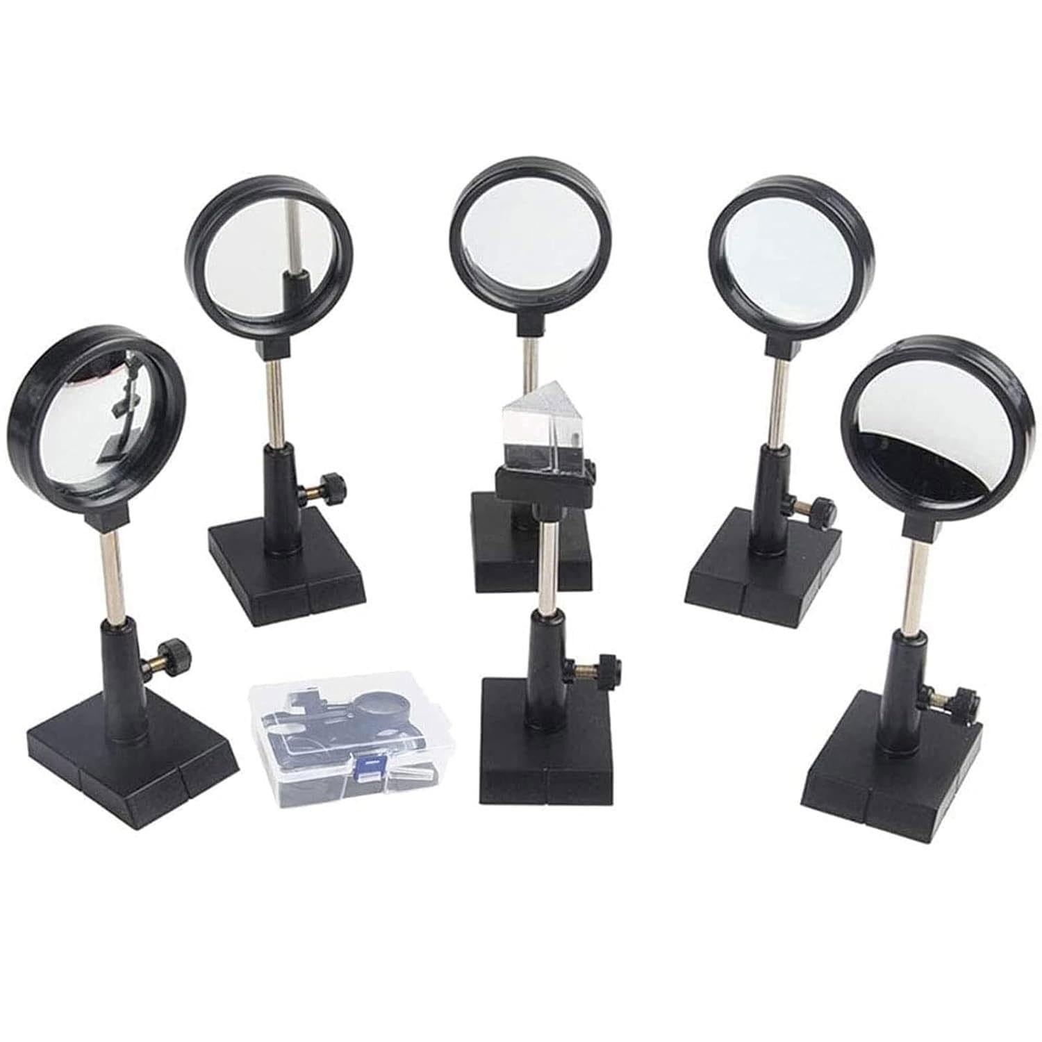 Kit for esperimenti di Ottica Fisica – Include prismi, Lenti e specchi for studi sulla riflessione/rifrazione della Luce, Set educativo STEM