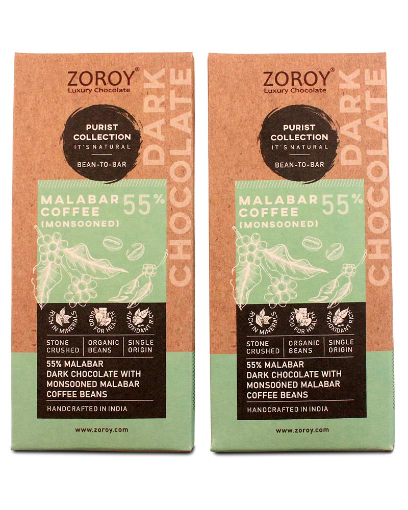 See full amazon price history chart for ZOROY Luxury Chocolate Vegan Dark Gluten Free Purist Collection Bean to Bar Single Origin Chocolate Bar Pack of 2 x 58 gms each Pack (Monsooned Malabar Coffee 55% Dark Chocolate Bar) ZOROY Luxury Chocolate Vegan Dark Gluten Free Purist Collection Bean to Bar Single Origin Chocolate Bar Pack of 2 x 58 gms each Pack (Monsooned Malabar Coffee 55% Dark Chocolate Bar) (B07SKJVZ2T) Amazon Price History, Amazon Price Tracker
