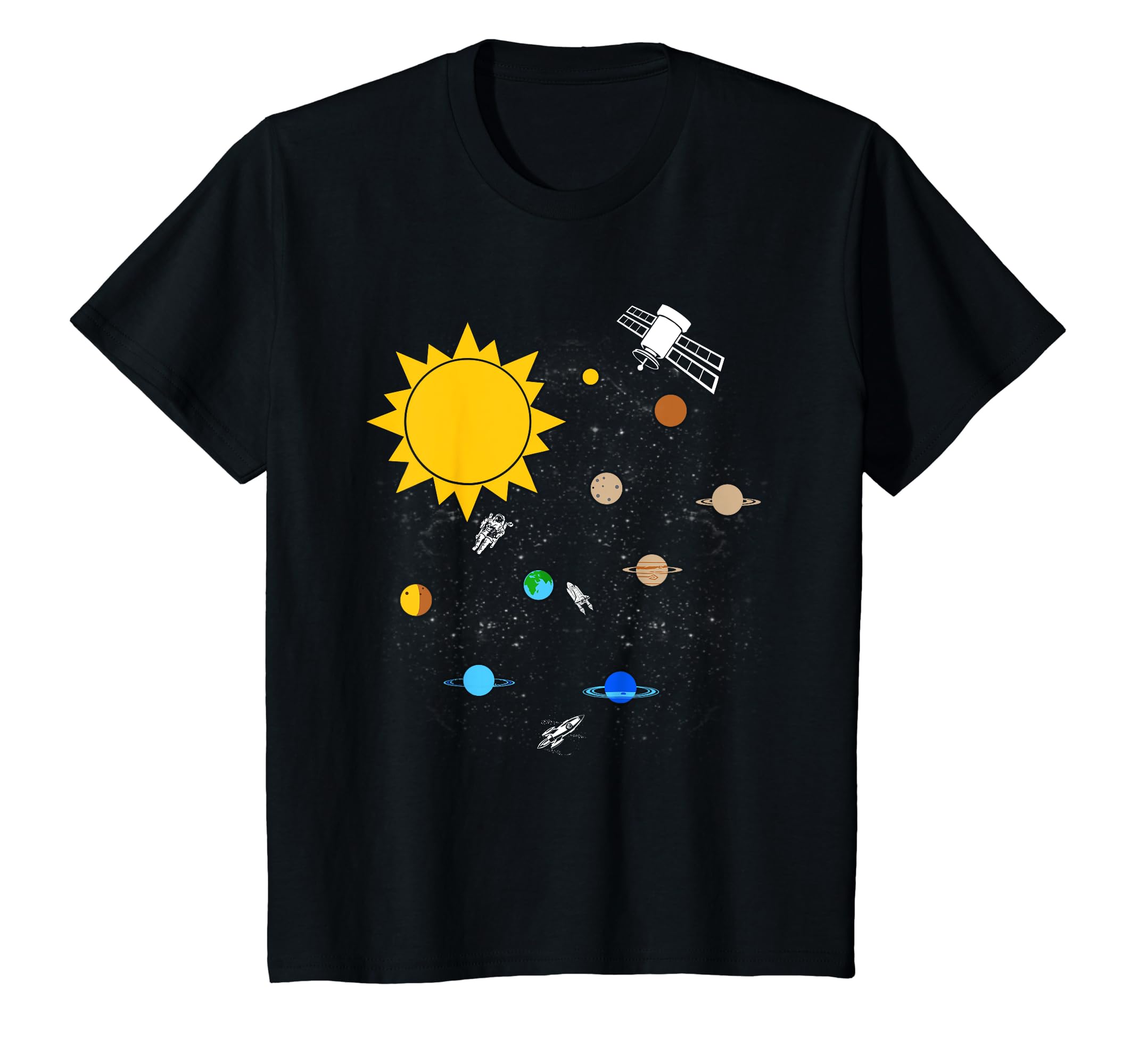 Kids Planets, Sun, Solar System Boys and Girls Youth T-shirt