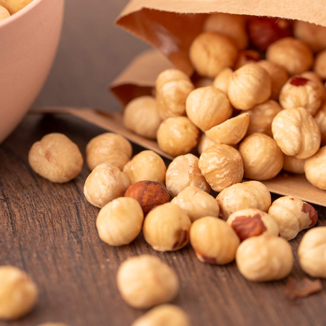 süssundclever.de® Bio Haselnusskerne, blanchiert & geröstet | 1,0 kg | 100% naturbelassen| Premium Qualität | plastikfrei und ökologisch-nachhaltig abgepackt