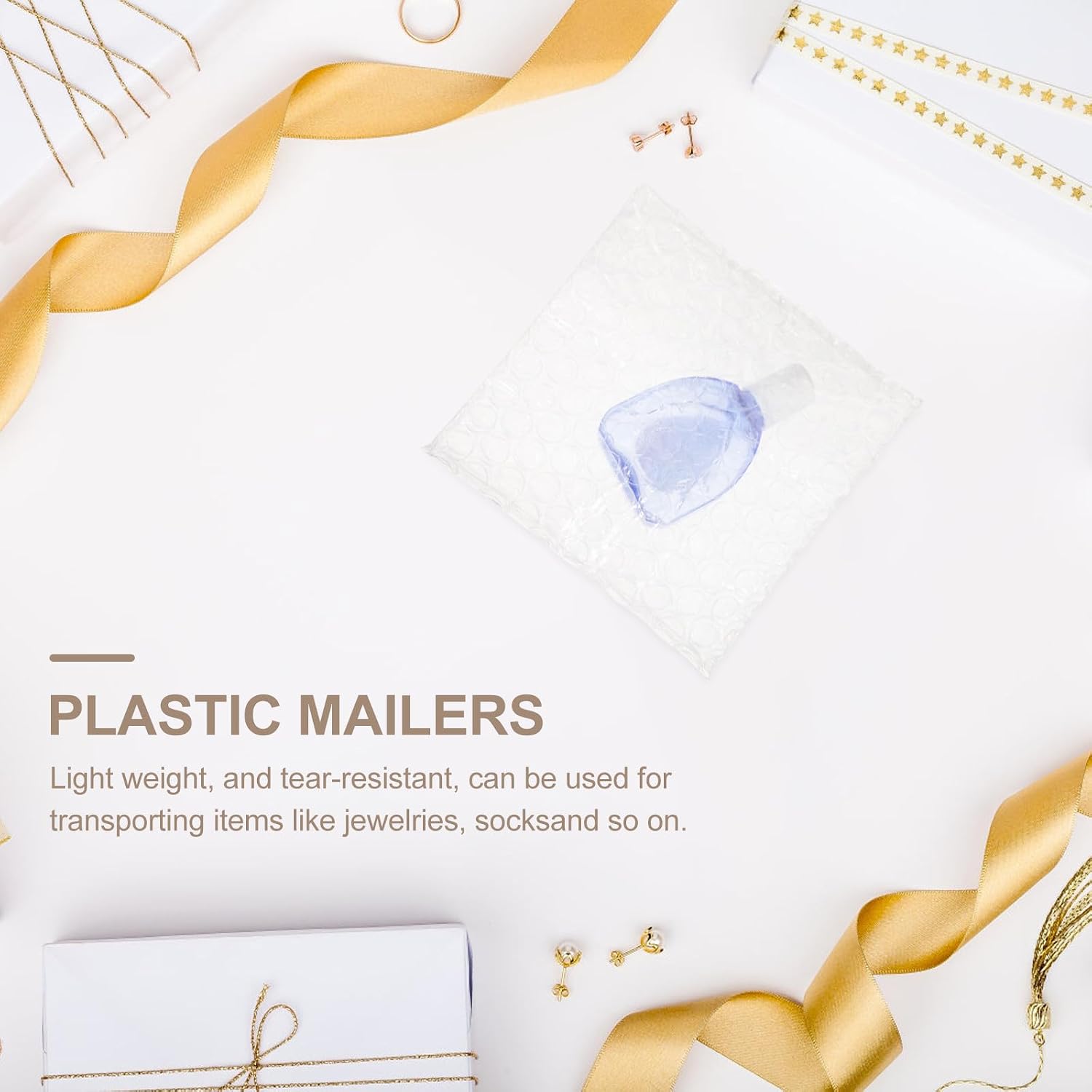 Plastic Double Layer Pe Shockproof Bubble Pouch with Self-sealing Closure for Shipping and Storage, Sturdy Cushioning Mailer Bag for Small Business Moving and Protective Packing