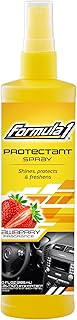 Formula 1 Interior Detailing Protectant Spray, Car Interior Cleaner with Lasting Strawberry Fragrance and UV Protection, Safe for Vinyl, Rubber, Plastic, & Dashboard