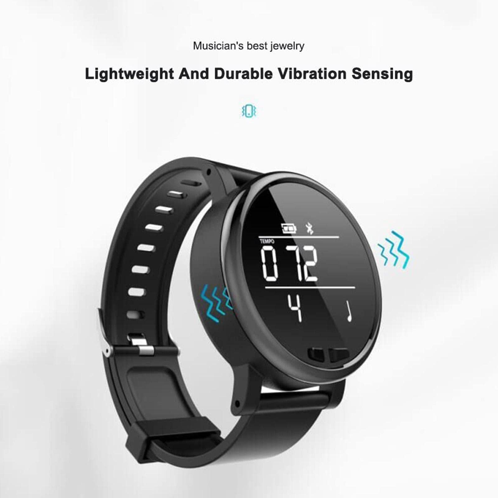 5 orologi metronomici intelligenti | Orologio con metronomi di esercizio a banda e indicatore dell'ora con batteria da 330 mAh – smartwatch da polso, compatibile con pianoforte, batteria, | esercizio a banda e indicatore 'ora con batteria da 330 mAh – sma