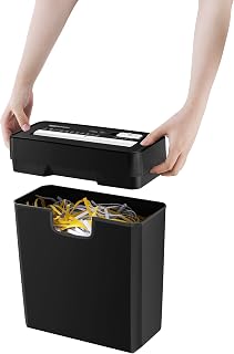 Amazon Basics 6-Sheet Strip Cut Paper & Credit Card Shredder, 10 Liter Waste Basket Capacity|for Office and Home Usage| 1 ... Price In India