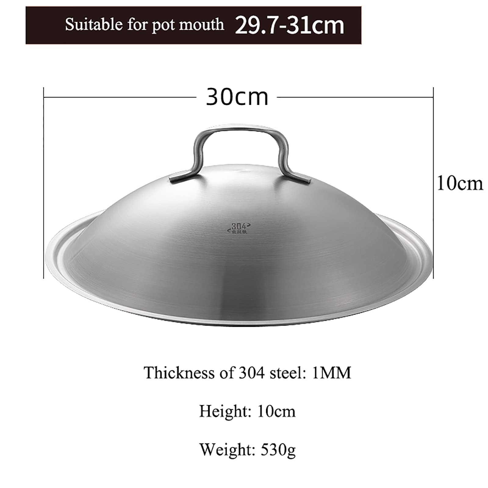 Decopatent® Universele Glazen Pan Deksel - 30 Cm - Ronde Pandeksel Glas Met Stoomgaatje Transparant Voor Pannen Van 30 Cm